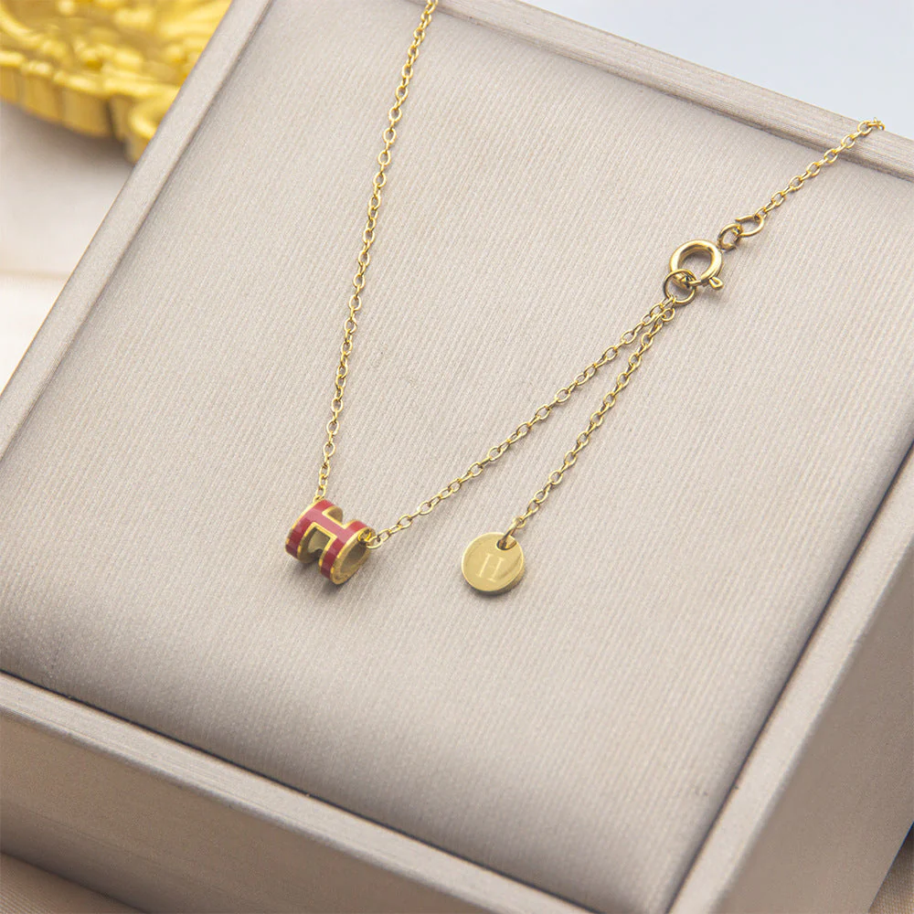 AURENA® H ENAMEL NECKLACE - Image 21