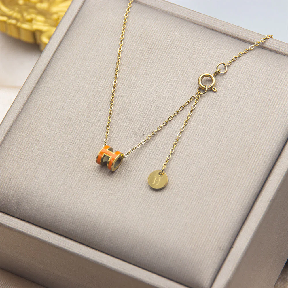 AURENA® H ENAMEL NECKLACE - Image 22