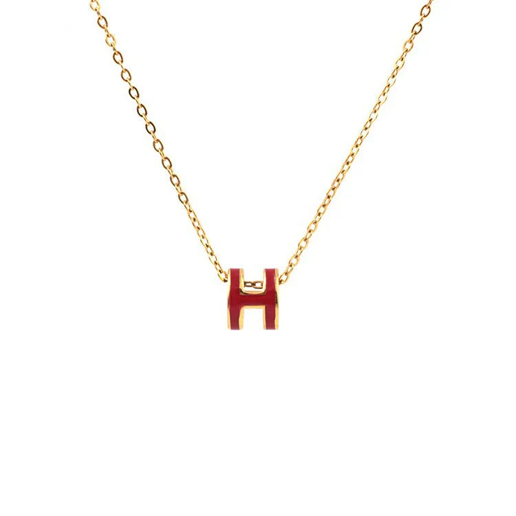 AURENA® H ENAMEL NECKLACE - Image 27