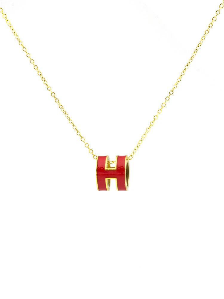 AURENA® H ENAMEL NECKLACE - Image 6