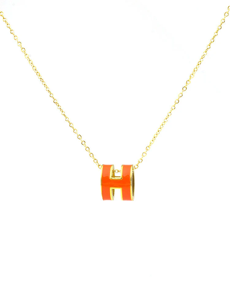 AURENA® H ENAMEL NECKLACE - Image 9