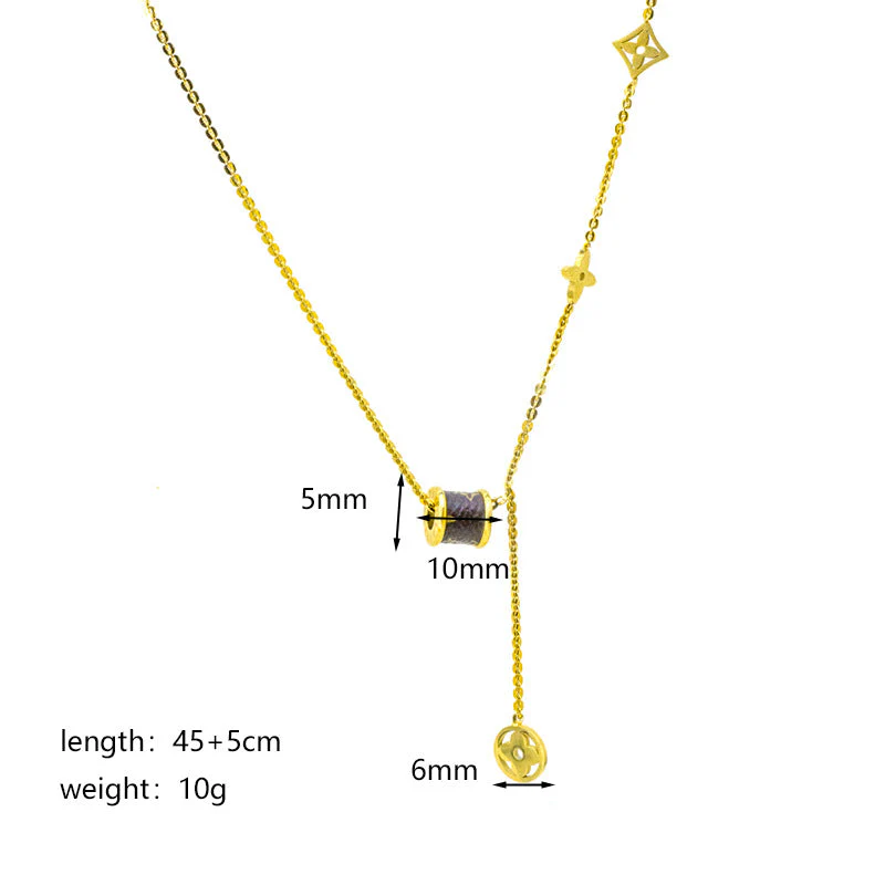 AURENA® CLOVER CHARM NECKLACE - Image 5