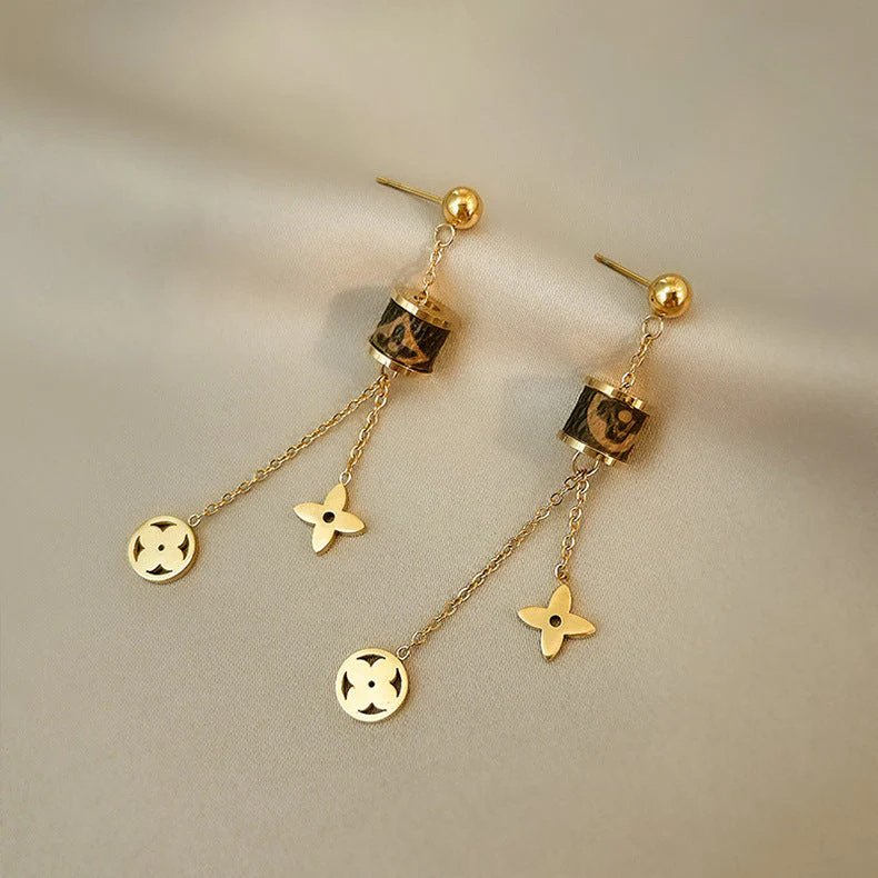 AURENA® Clover Tassel Earrings