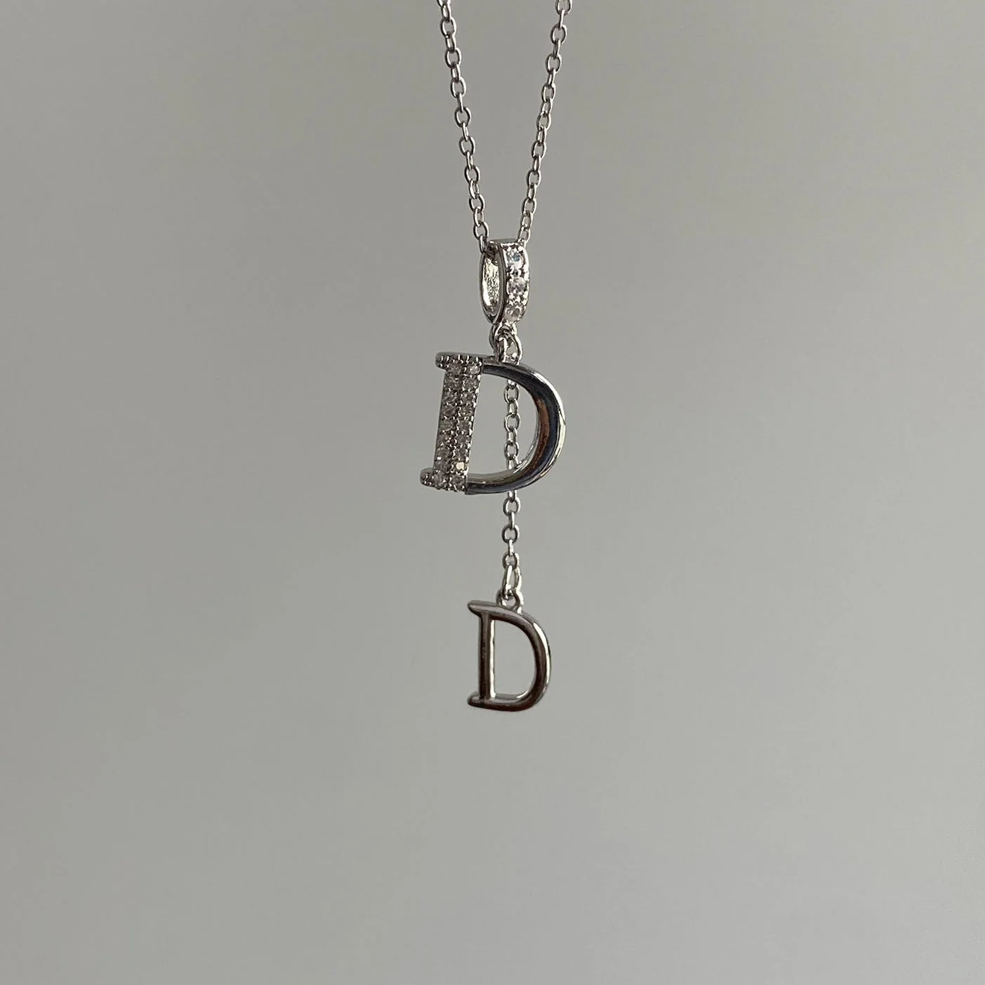 AURENA® DOUBLE D PAVÉ NECKLACE - Image 2