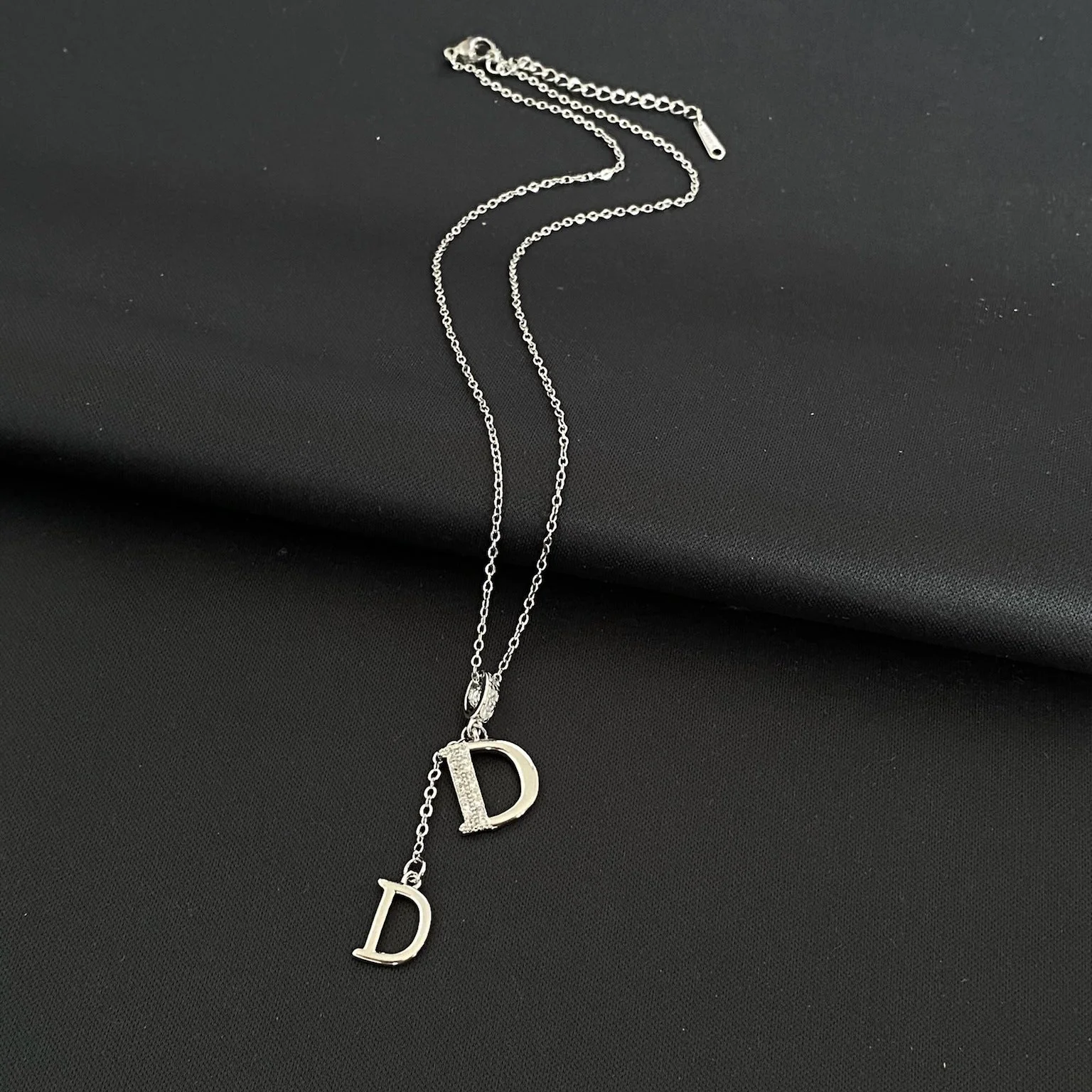 AURENA® DOUBLE D PAVÉ NECKLACE - Image 4
