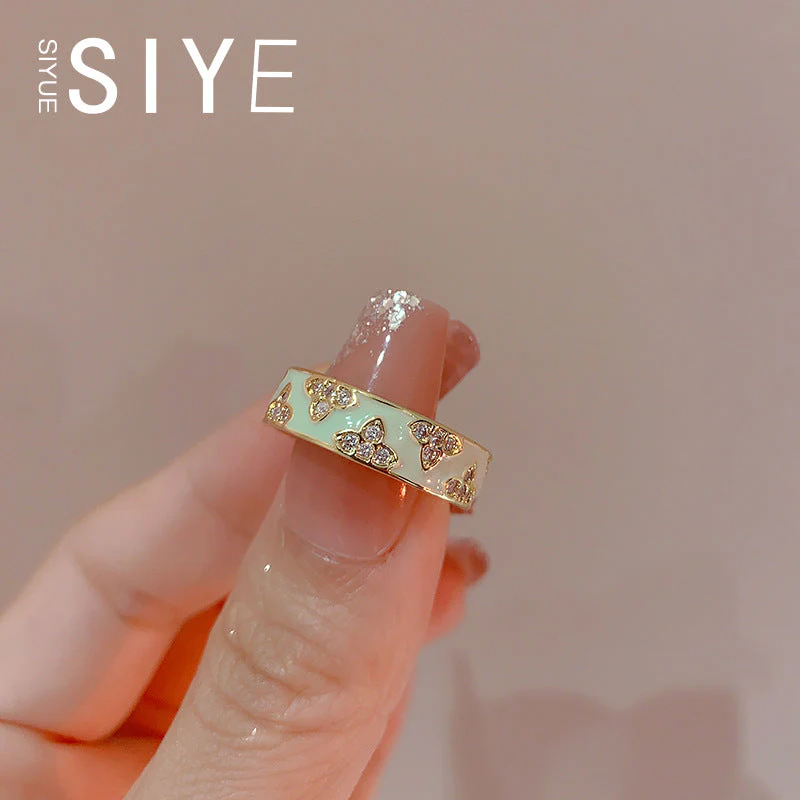 AURENA® ENAMEL BUTTERFLY ADJUSTABLE RING - Image 6