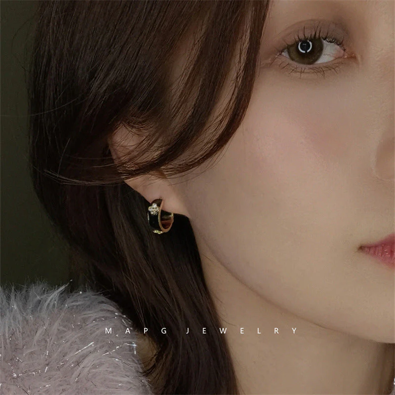 AURENA® ENAMEL CLOVER SIGNATURE EARRINGS - Image 4