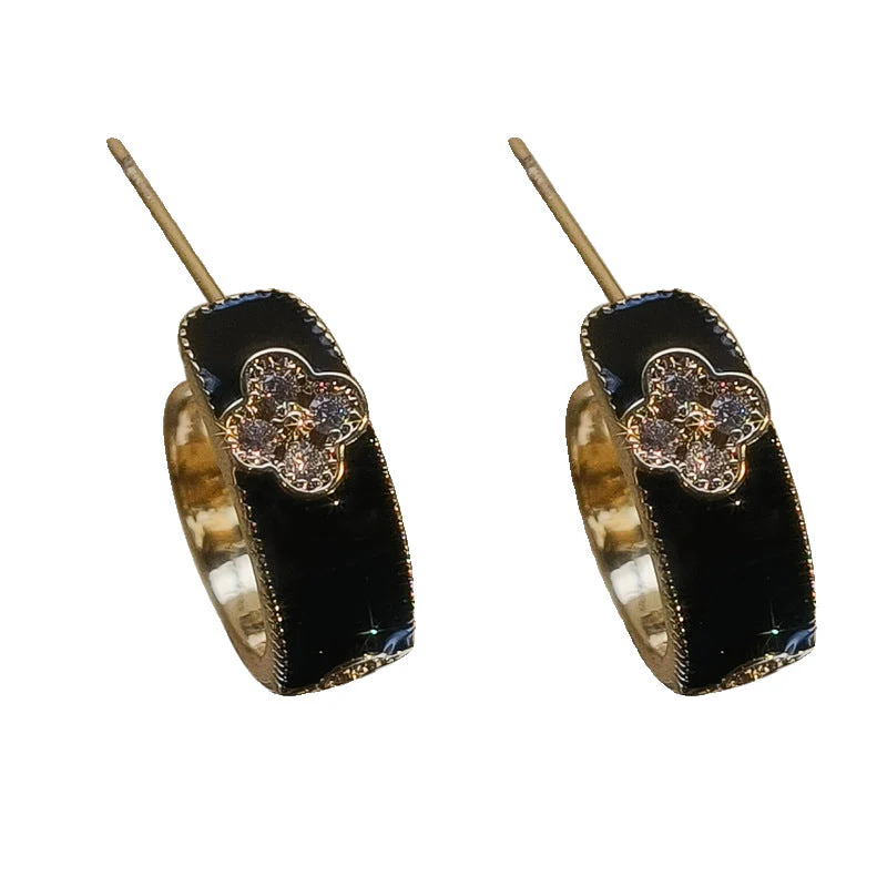 AURENA® ENAMEL CLOVER SIGNATURE EARRINGS - Image 5