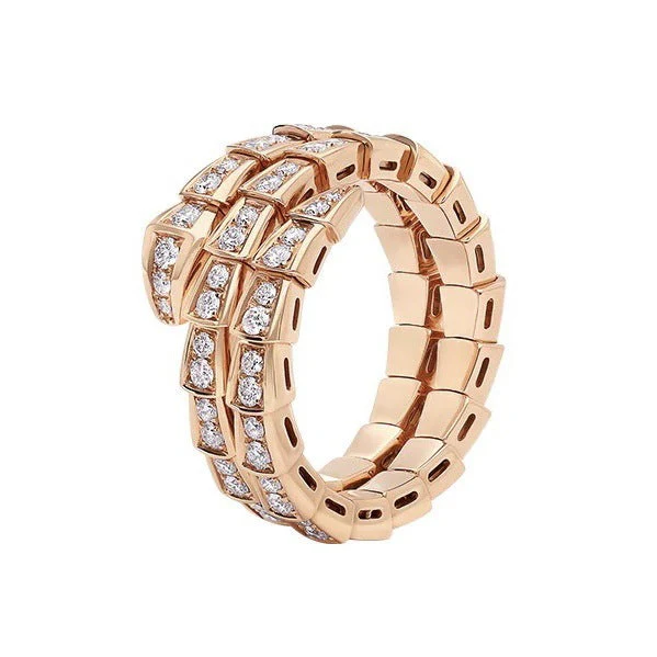 AURENA® FULL PAVÉ SNAKEBONE RING - Image 10