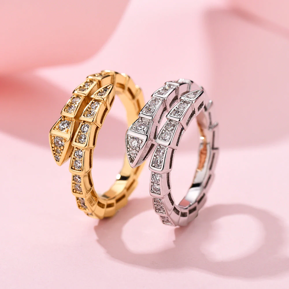 AURENA® FULL PAVÉ SNAKEBONE RING - Image 3