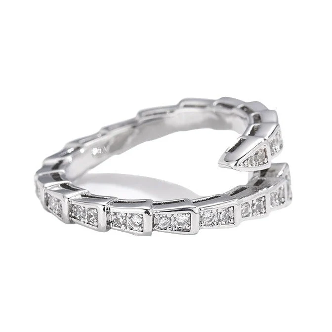 AURENA® FULL PAVÉ SNAKEBONE RING - Image 6