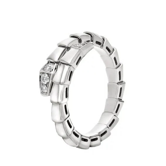 AURENA® FULL PAVÉ SNAKEBONE RING - Image 9