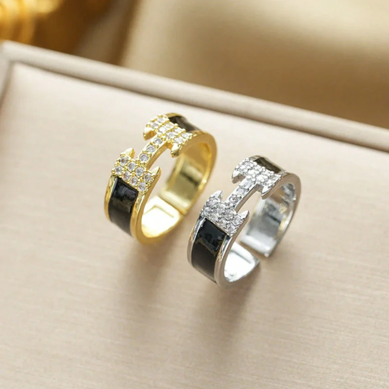AURENA® H PAVÉ ENAMEL RING
