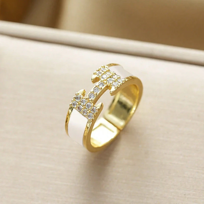 AURENA® H PAVÉ ENAMEL RING - Image 4