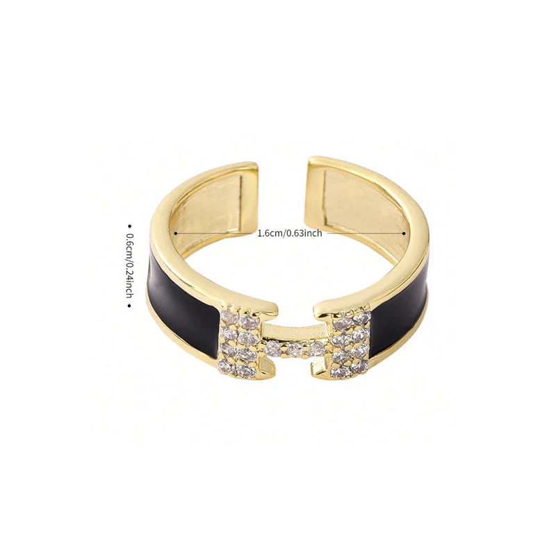 AURENA® H PAVÉ ENAMEL RING - Image 5