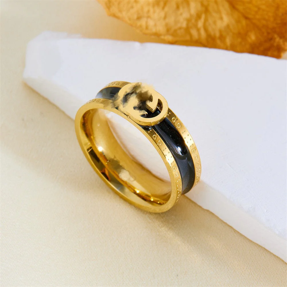 AURENA® NOIR ENAMEL RING - Image 3