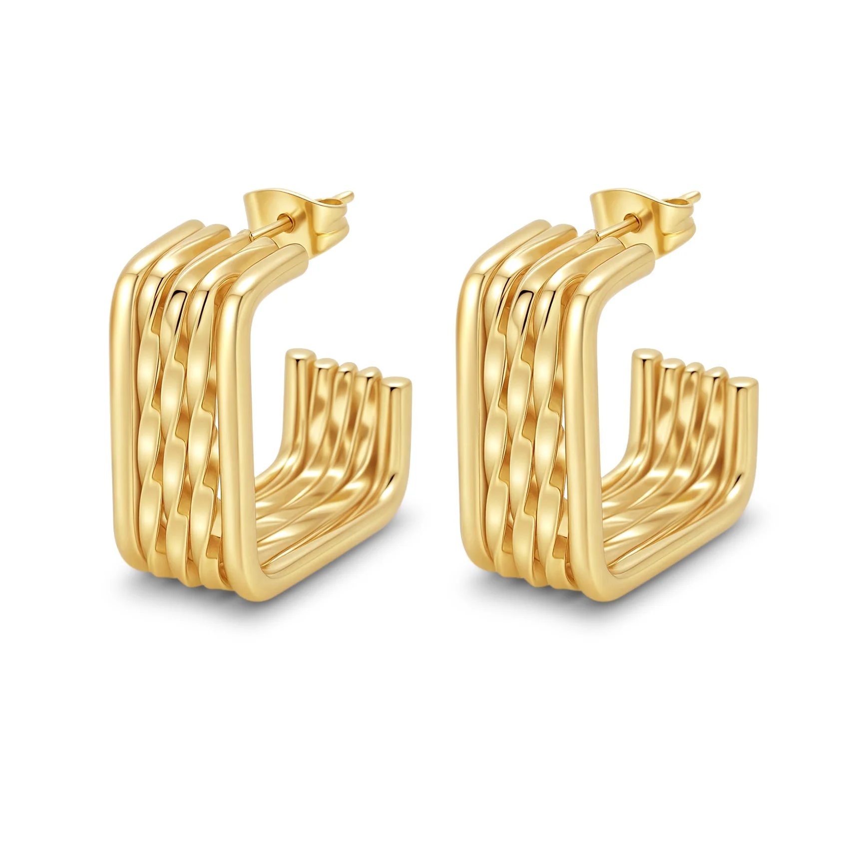 AURENA® SCULPTED HOOP EARRINGS - Image 13