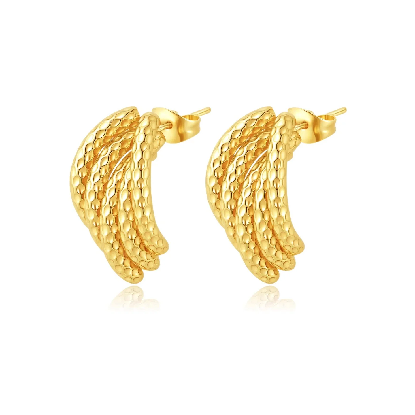 AURENA® SCULPTED HOOP EARRINGS - Image 3