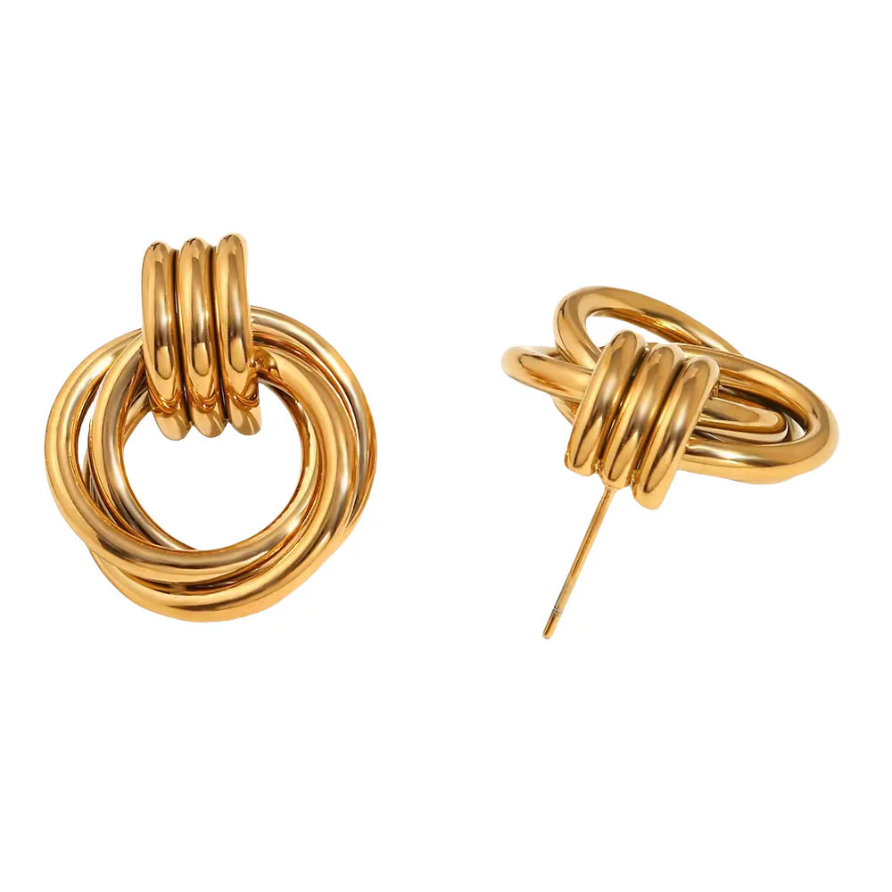 AURENA® SCULPTED HOOP EARRINGS - Image 9