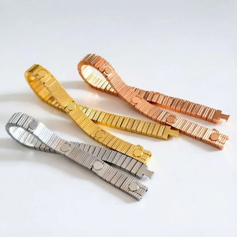 Chic Heavy Metal Watch Band Style Luxury Chain - Image 3