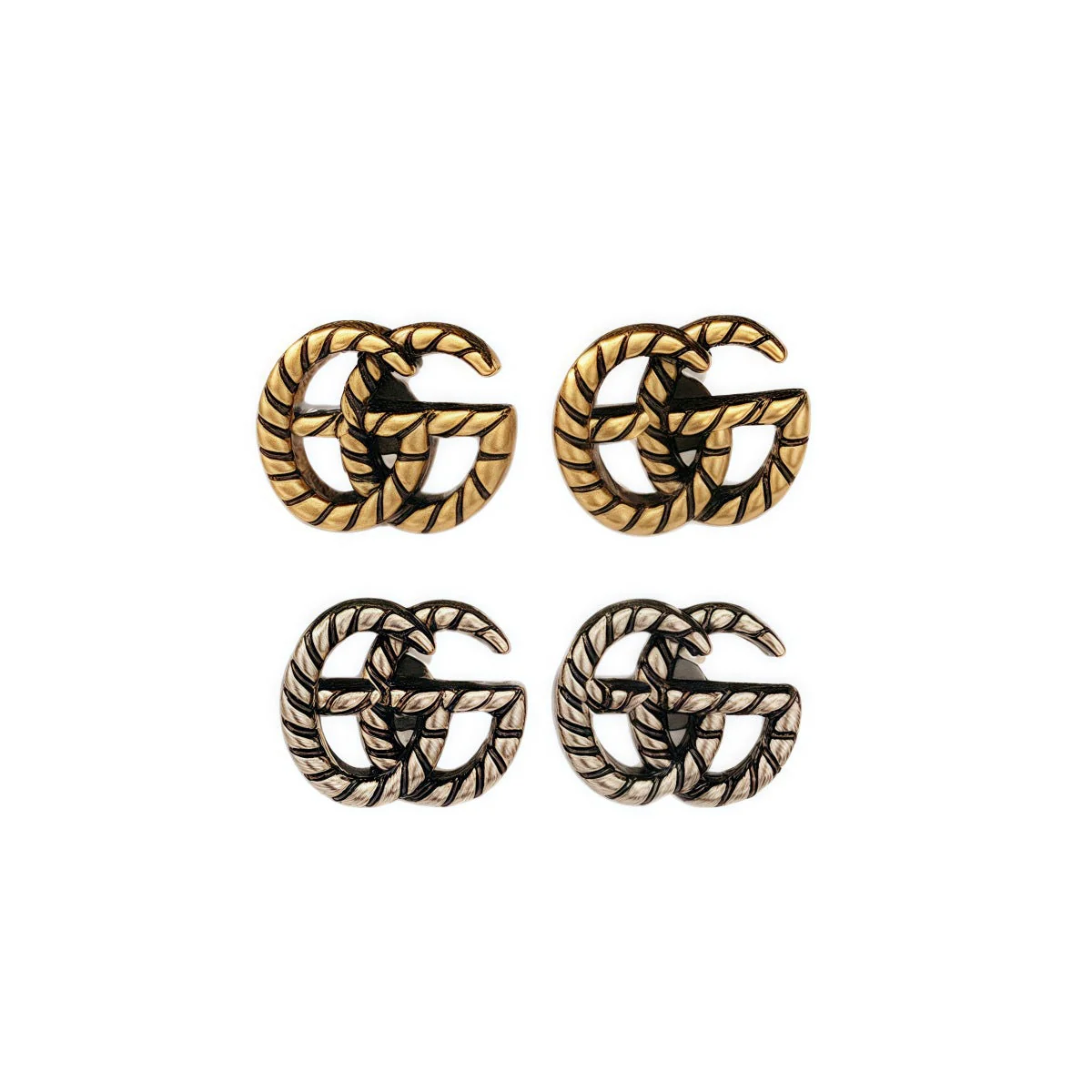 Chic Interlocking G Stud Earrings - Image 4