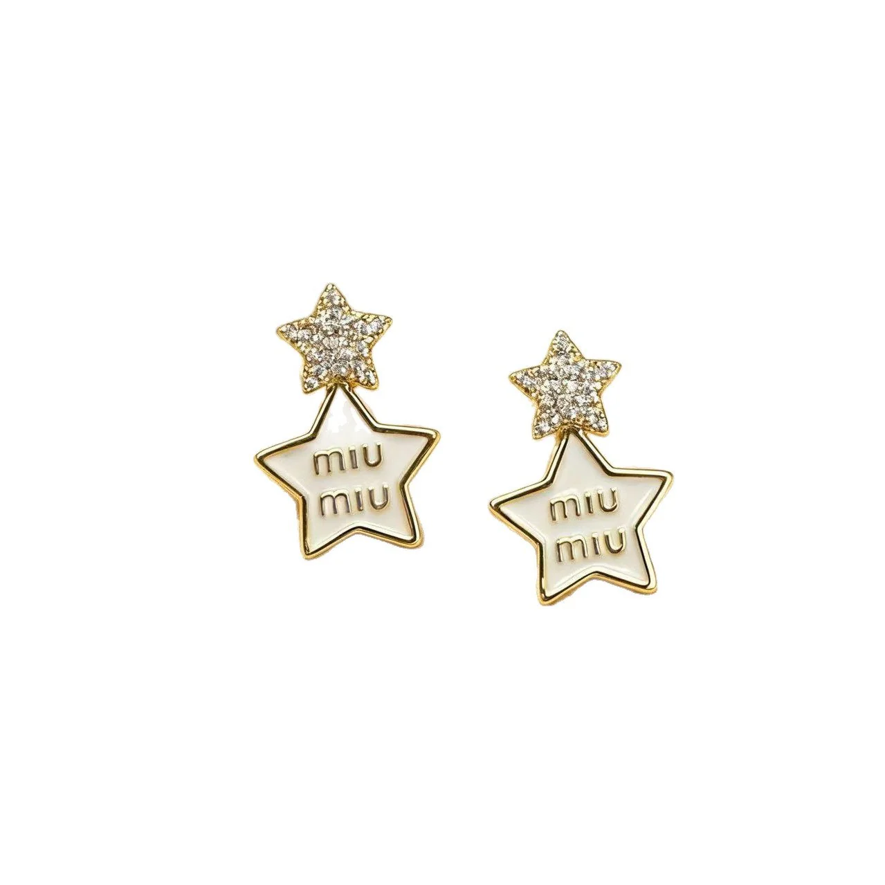 Chic Retro Star Letter Earrings - Image 5