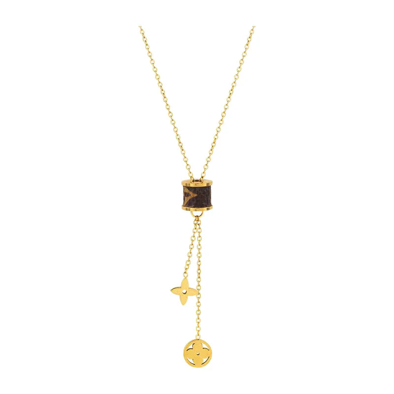 ELYSIAN CLOVER LEATHER NECKLACE - Image 5