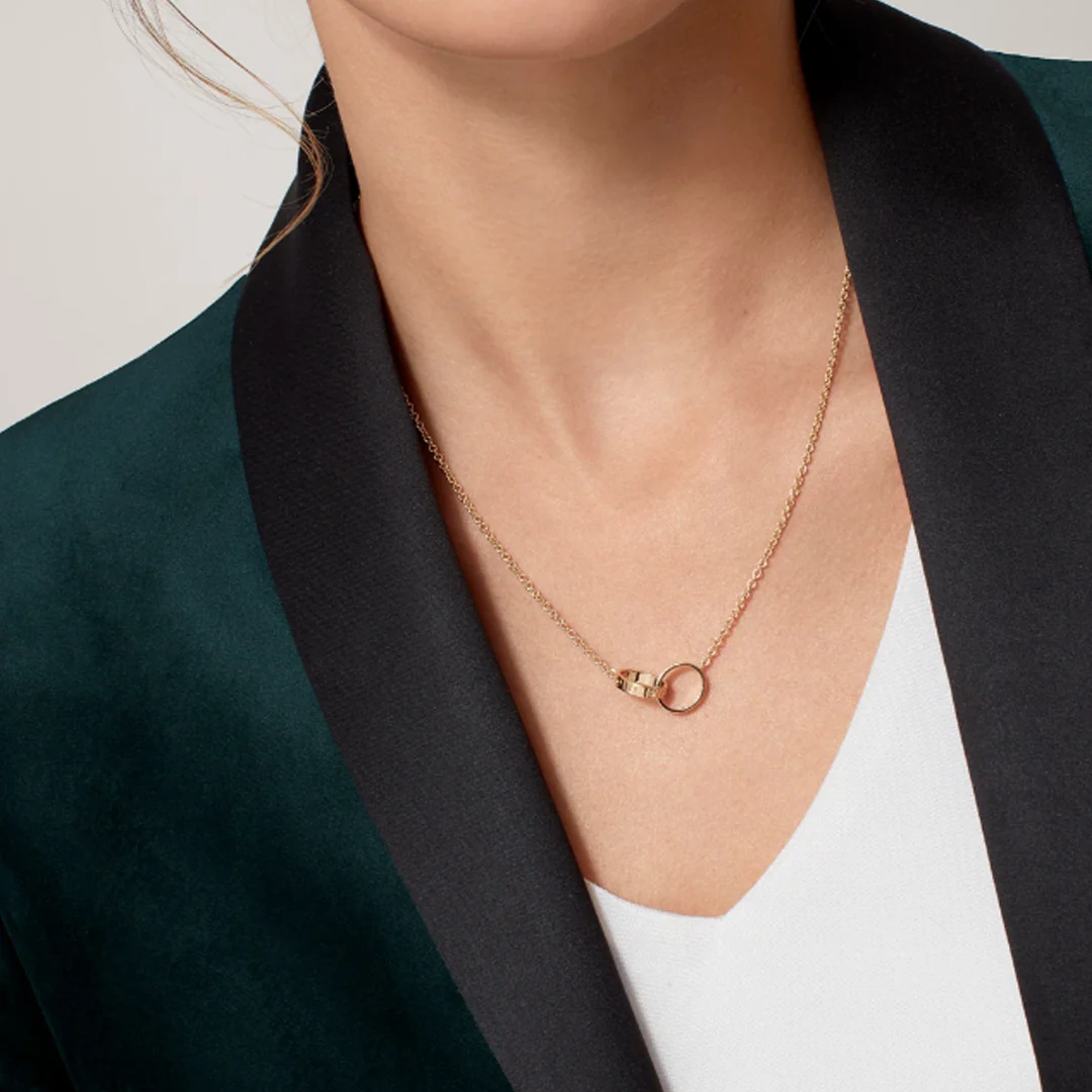 ETERNITY RING NECKLACE | GOLD - Image 2