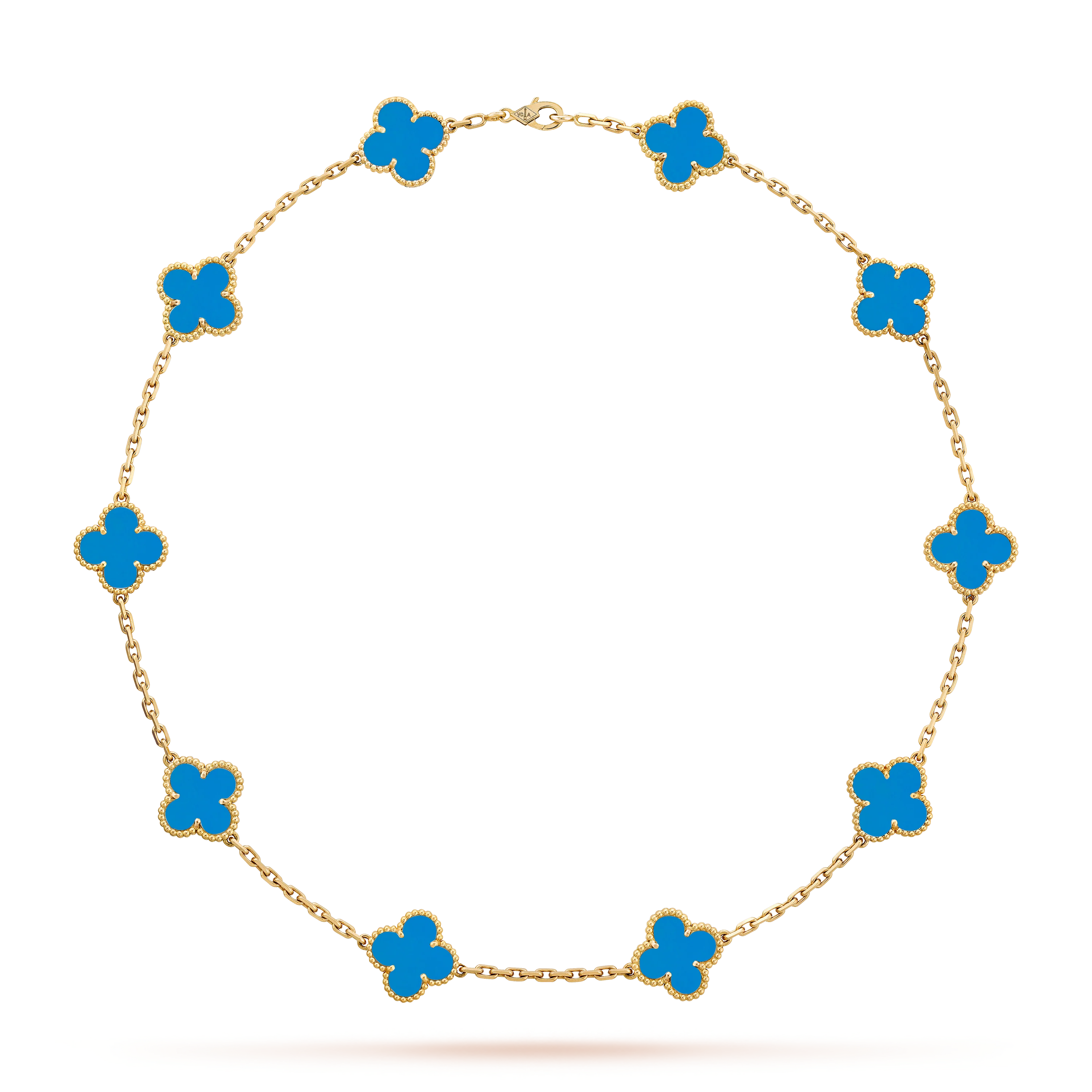 CLOVER NECKLACE 10 | ROYAL BLUE