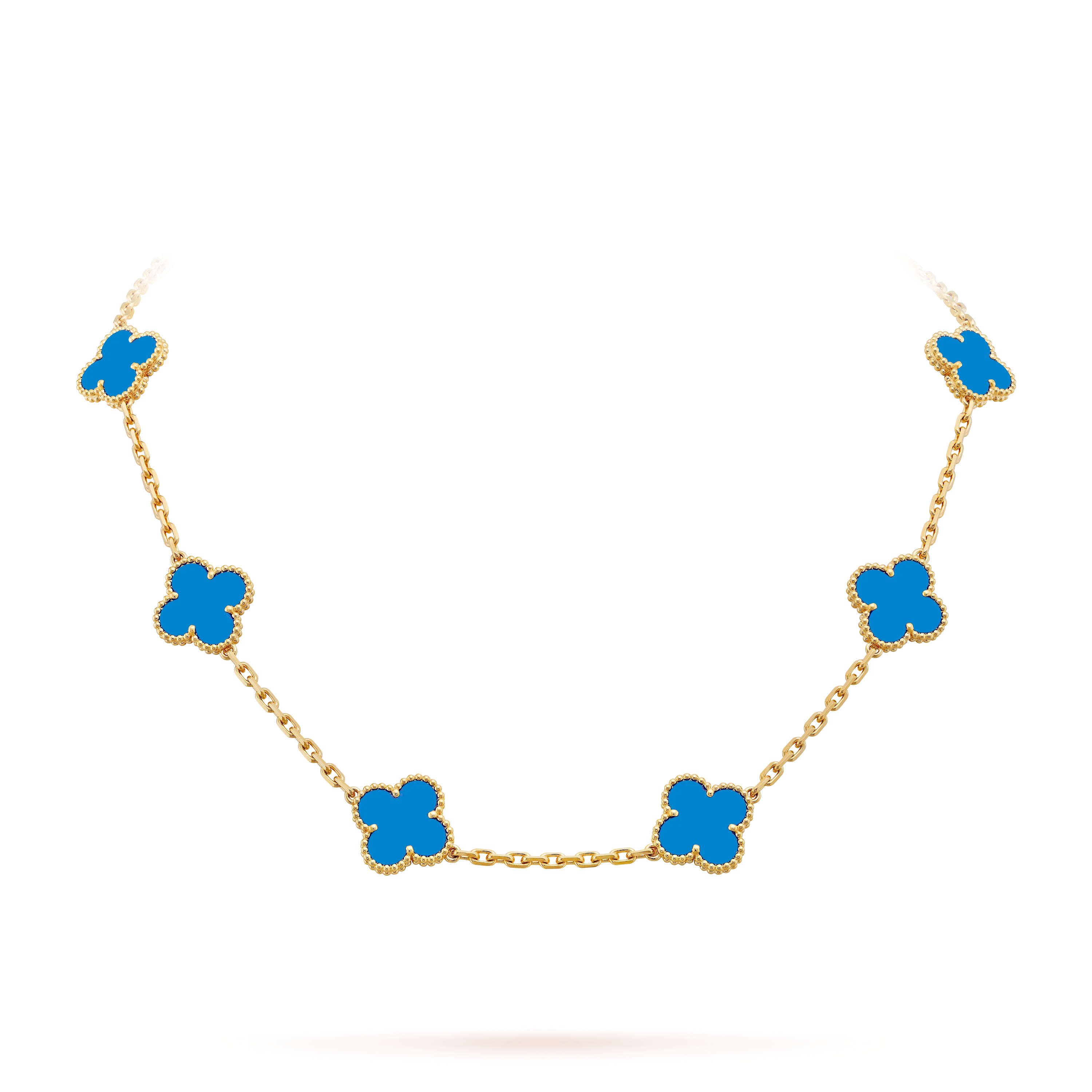 CLOVER NECKLACE 10 | ROYAL BLUE - Image 3