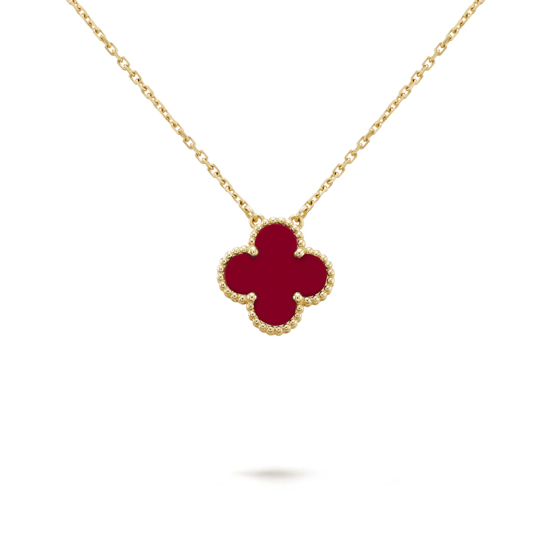CLOVER NECKLACE | RED GOLD