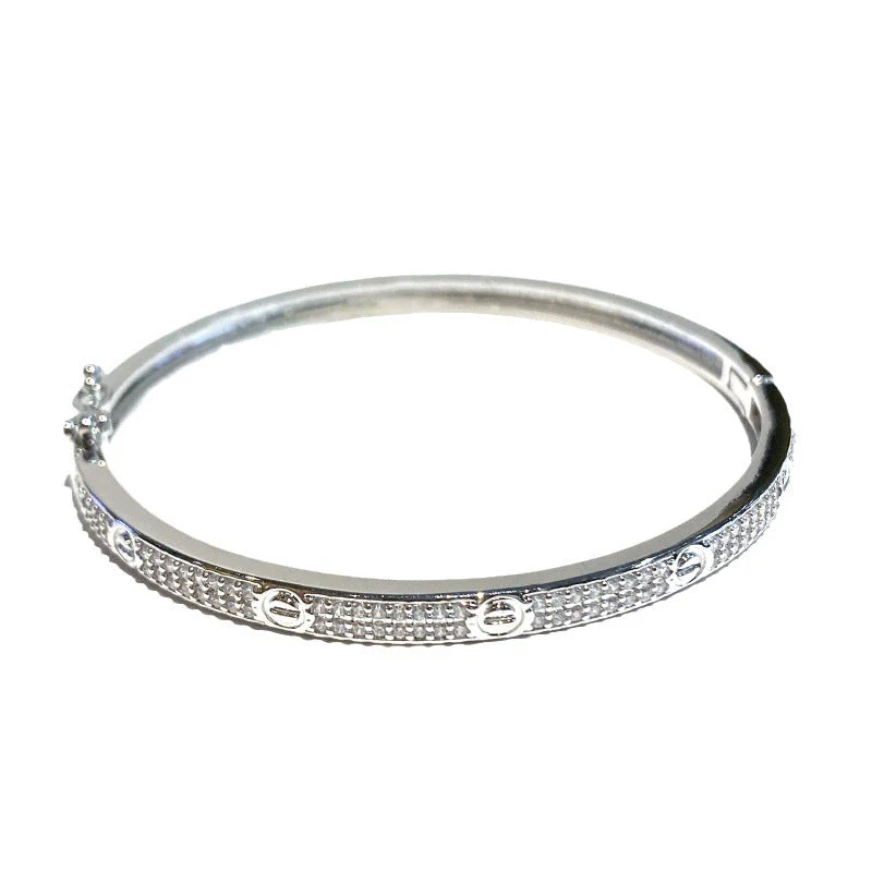 Luxury Micro-Pavé Cubic Zirconia Bracelet - Image 5