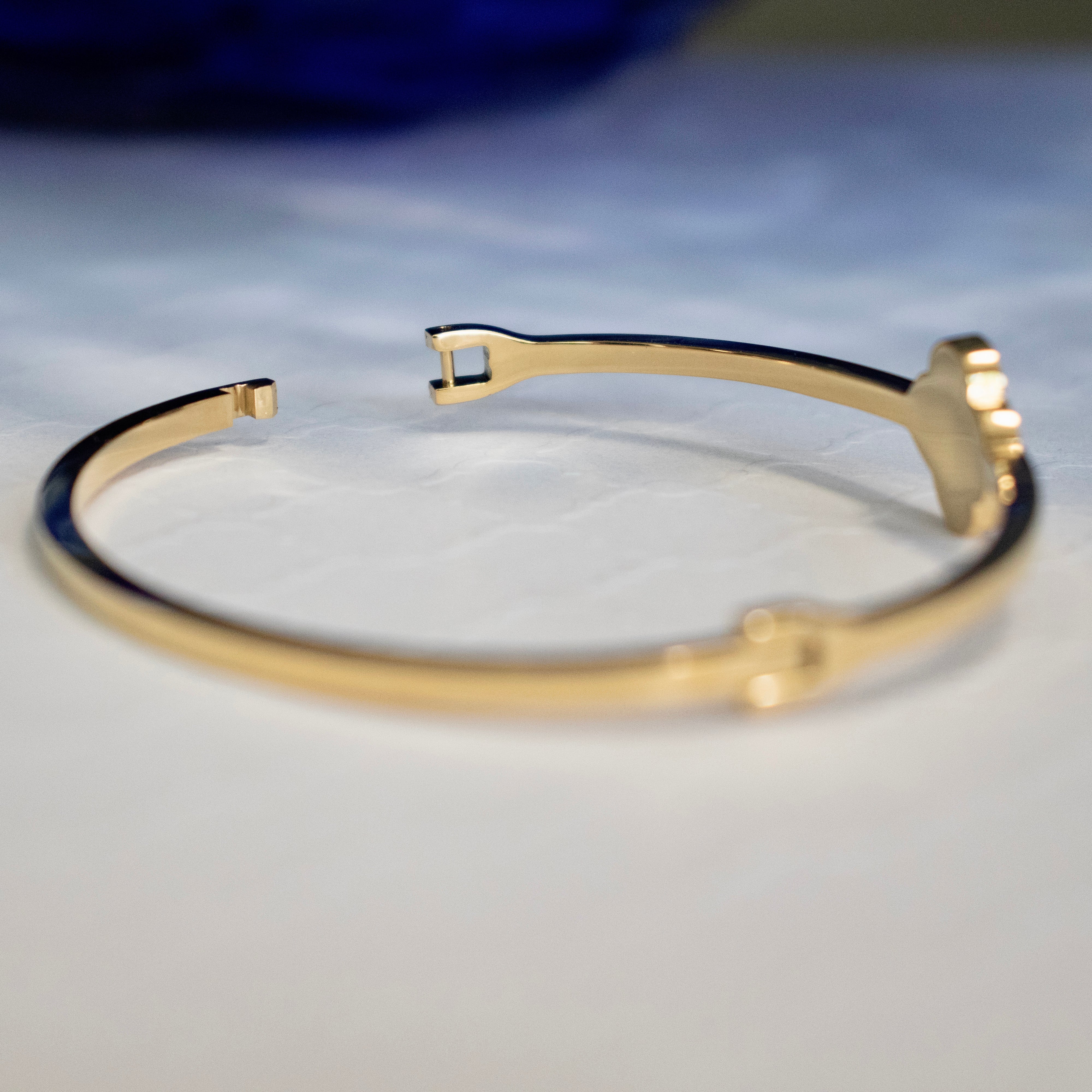 MOTHER OF PEARL CLOVER BANGLE - Image 12