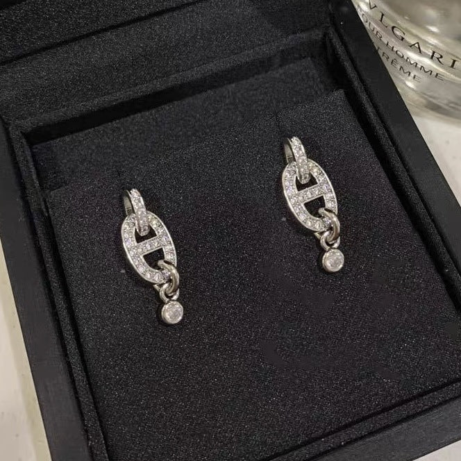 Sparkling Mariner Link Earrings - Image 6