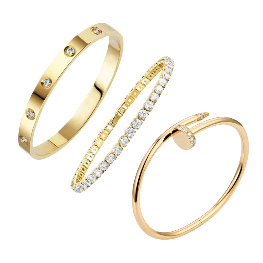 STACKABLE ETERNITY BRACELETS SET